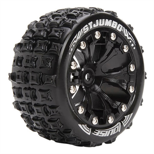 LOUISE RC ST-JUMBO 1/10 SOFT 0 OFFSET/BLACK EP STAMPEDE 2W